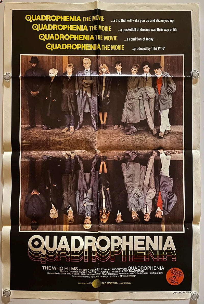 Quadrophenia 1979 The Who 27x41 Folded Movie Poster Style A