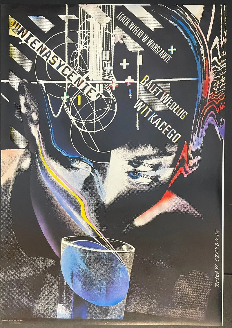 Nienasycenie (1987) Original Polish Ballet Theatre Poster 26x37
