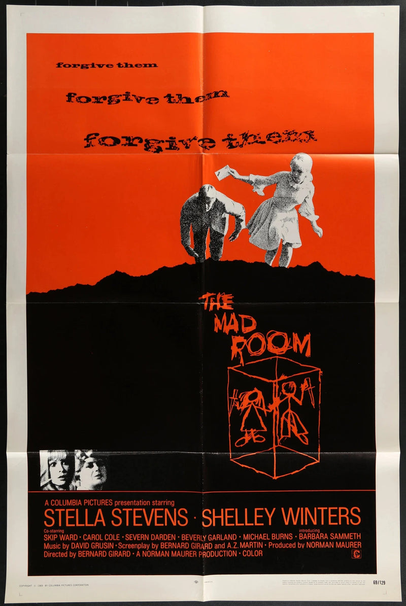 The Mad Room (1969) Original One Sheet Horror Poster 27x41 Stella Stevens
