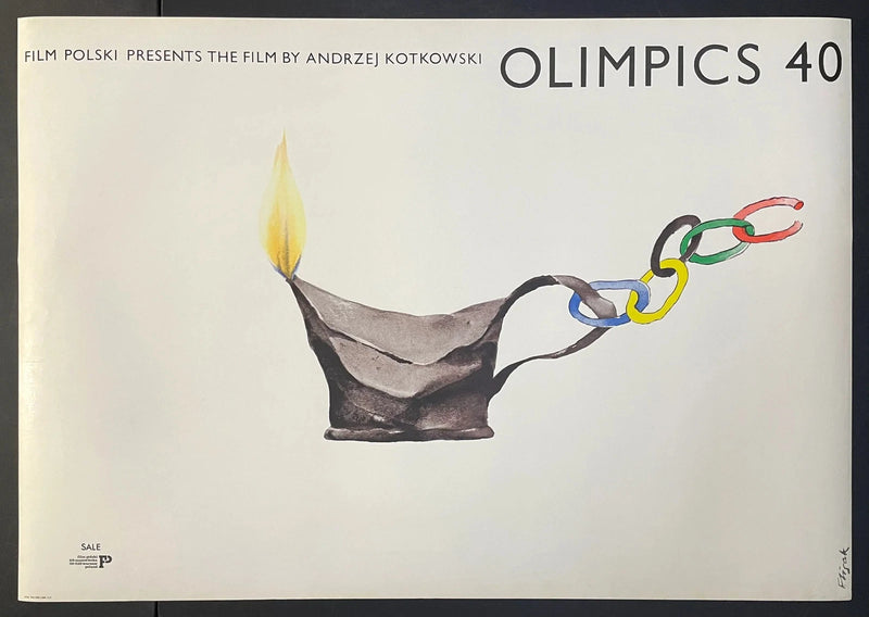Olimpics 40 (1980) Original Polish Poster 26x38