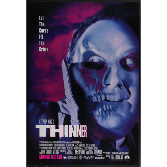 Thinner (1996) Original Movie Poster Rolled 27x40