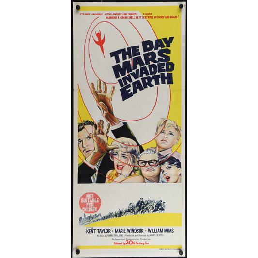 DAY MARS INVADED EARTH Original Theatrical Folded Movie Poster 13 1/4" x 30"