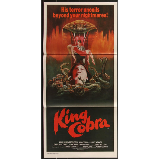 King Cobra (1982) Original Australian Day Bill Movie Poster