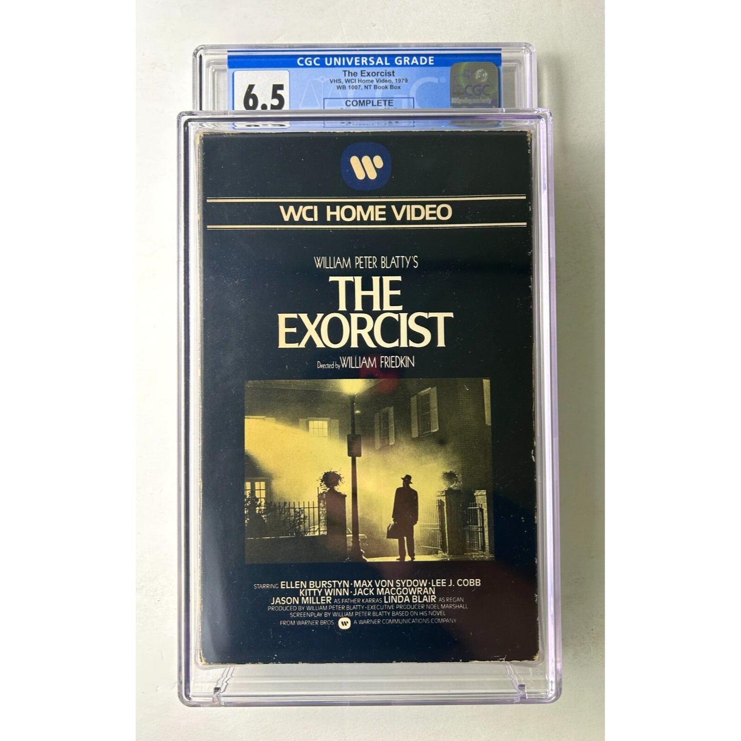 The Exorcist - RARE VHS WCI Home Video 1979 WB 1007 NT Book Box CGC 6.5 Complete