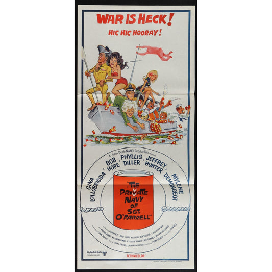 The Private Navy of Sgt. O'Farrell (1968) Orig. Australian Daybill Movie Poster