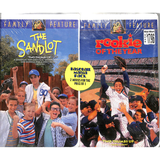 The Sandlot (1993) / Rookie of the Year (1993) BRAND NEW SEALED VHS TAPES