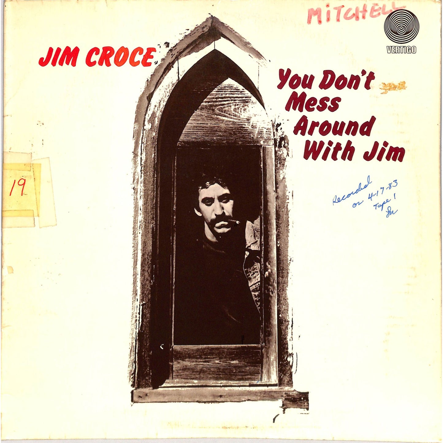 Jim Croce - You Don't Mess Around with Jim Vinyl Record 6360 700