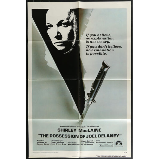 The Possession of Joel Delaney (1972) Original Movie Poster Folded 27x41