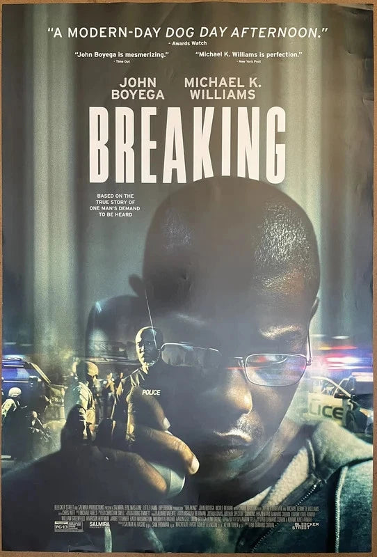 Breaking 2022 Original Movie Poster 27x40 DS John Boyega Michael K Williams