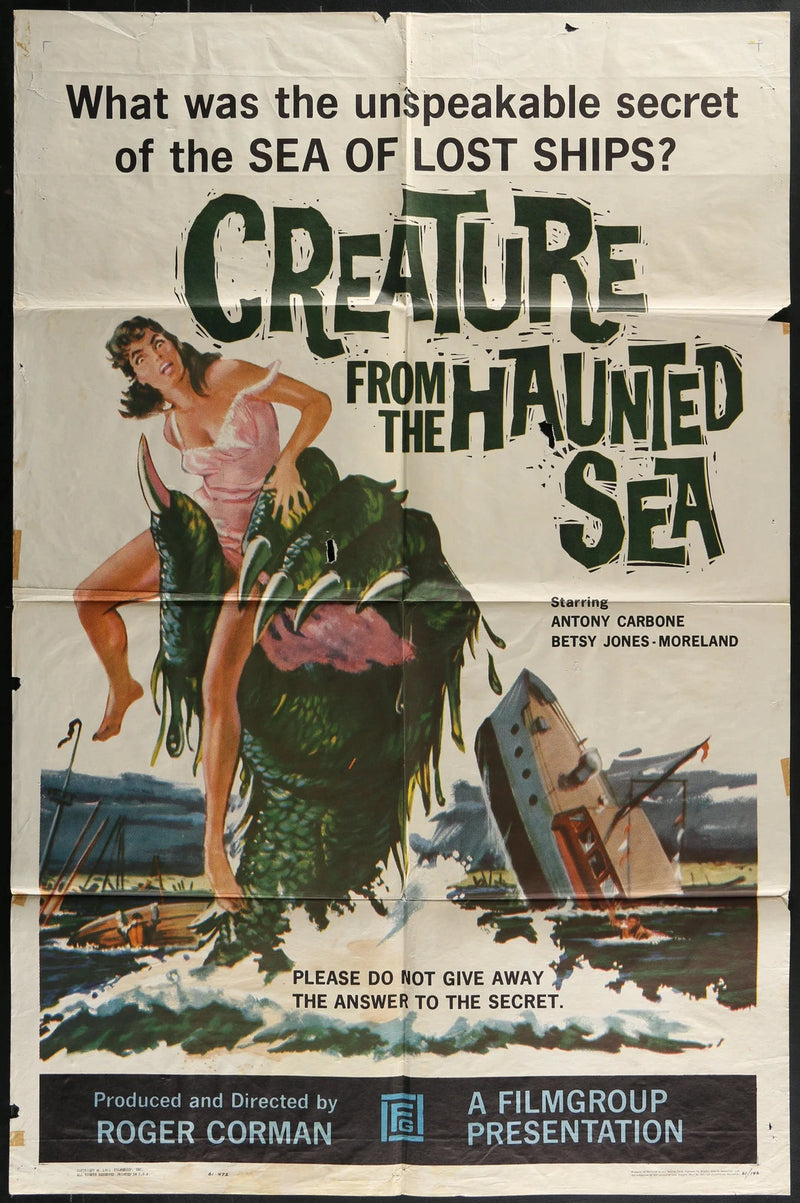 Creature from the Haunted Sea (1961) Original Horror One Sheet 27x41 Corman