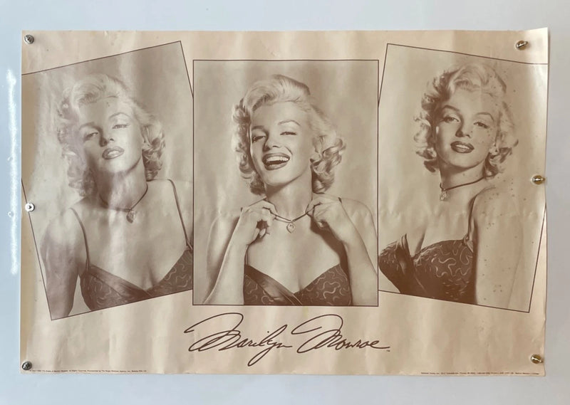 Marilyn Monroe Triple Portrait Poster Rolled SS 24x35