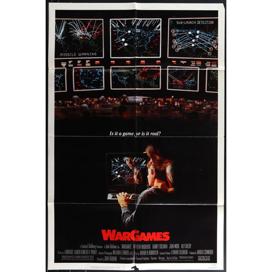 Wargames (1983) Original Movie Poster Folded 27x41 EM4-160