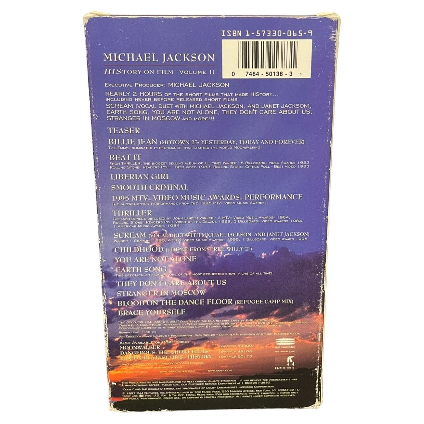 Michael Jackson: HIStory on Film - Volume II (1997) VHS