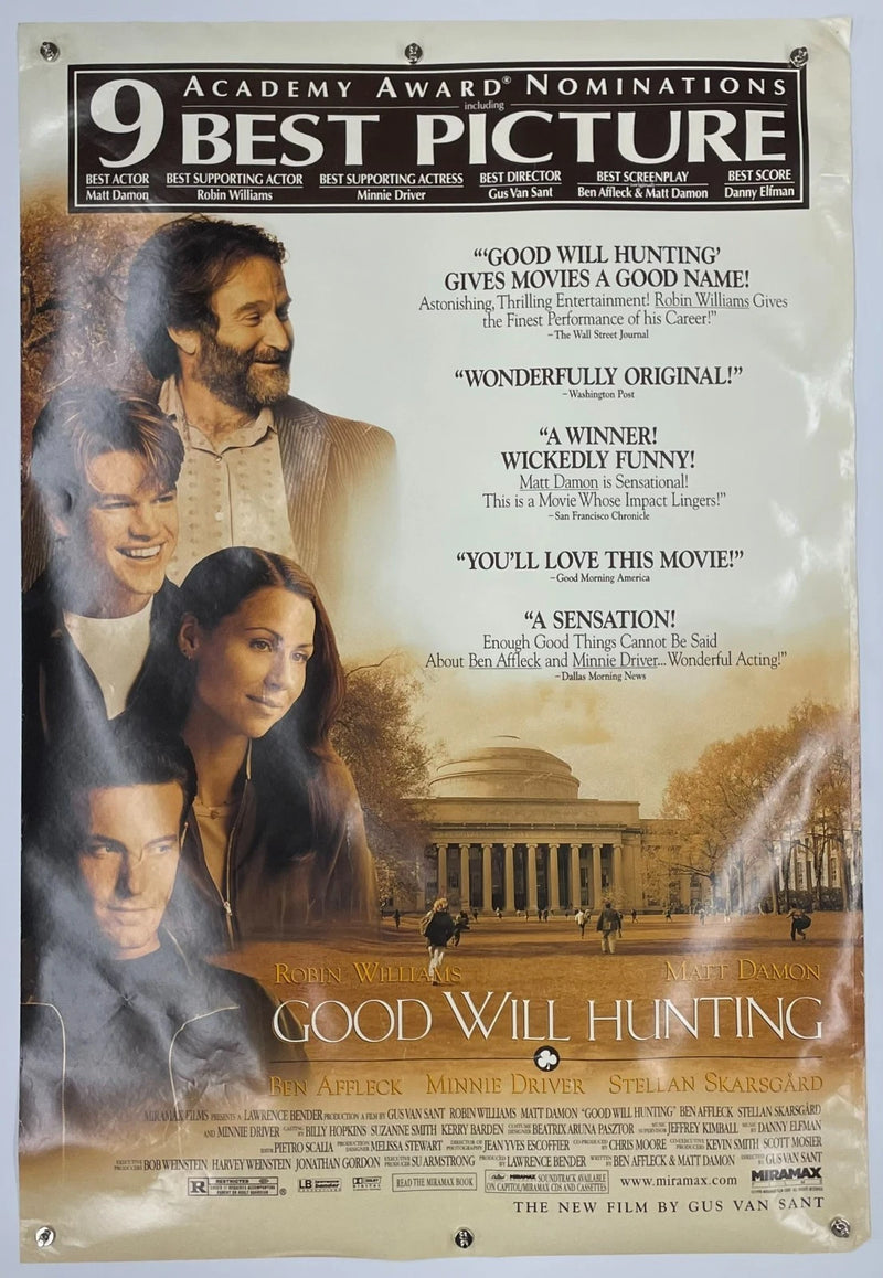 Good Will Hunting (1997) Academy Awards Nominations Movie Poster 27x40