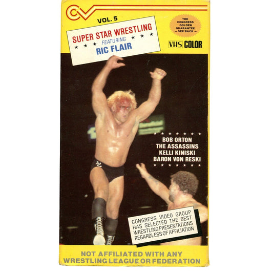 Super Star Wrestling: Ric Flair Vol. 5 (1986) Wrestling VHS Tape