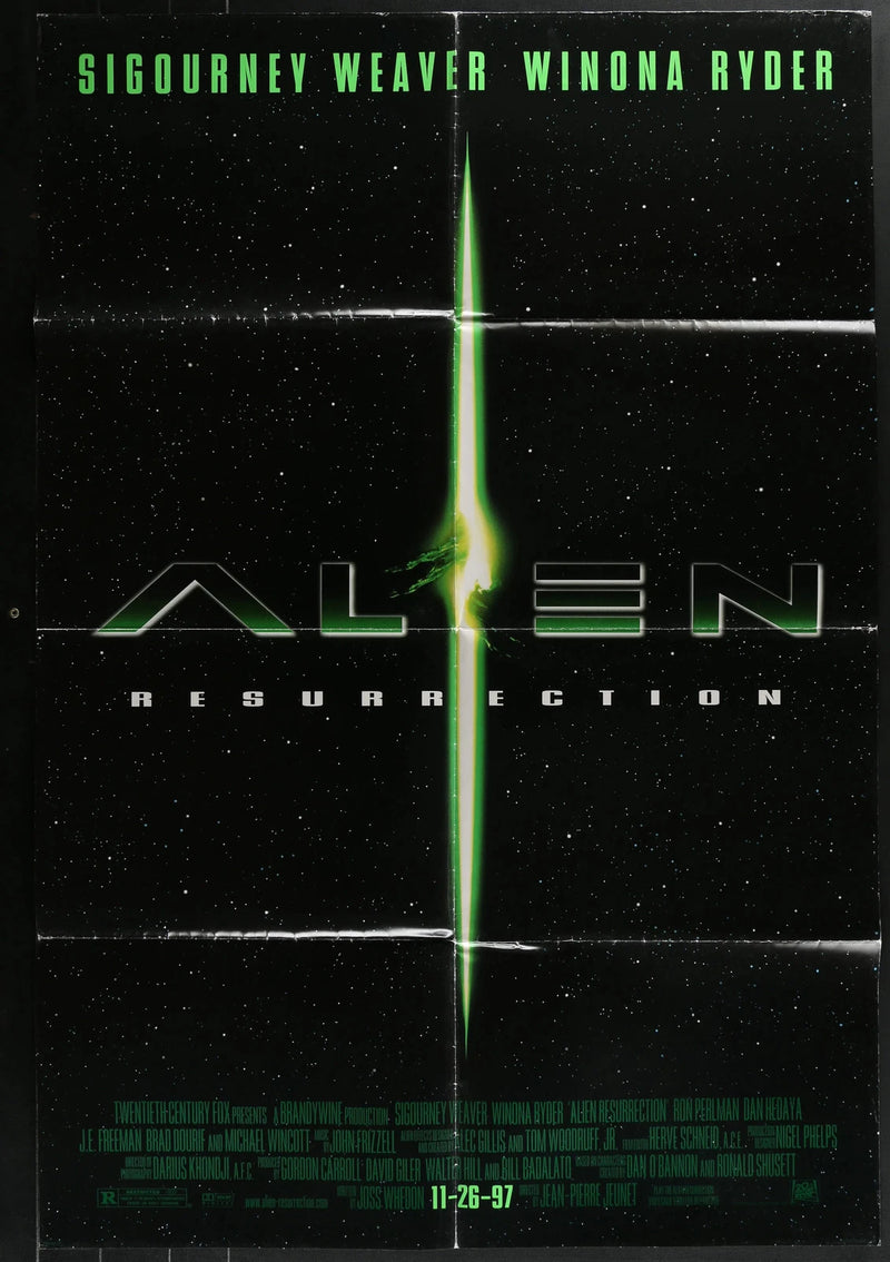 Alien Resurrection 1997 Sigourney Weaver Sci-Fi Horror 27x40 Poster