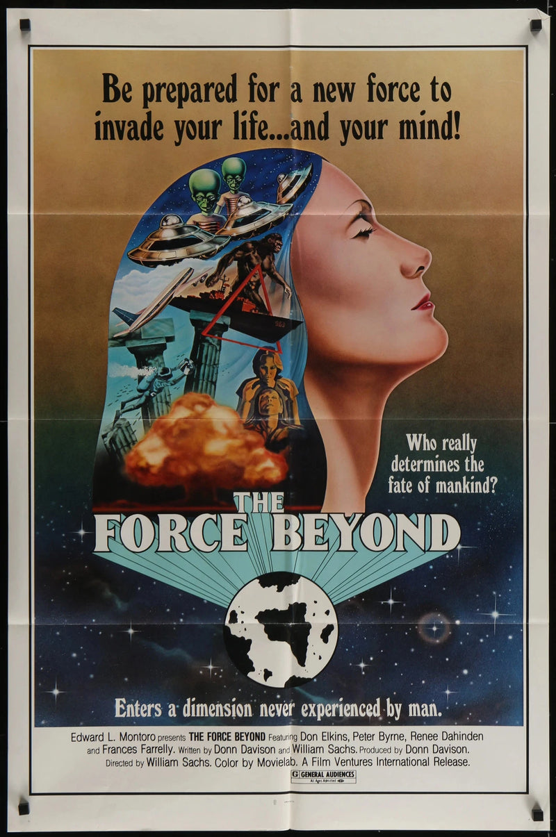 The Force Beyond 1978 Original Movie Poster 27x41 Sci-Fi