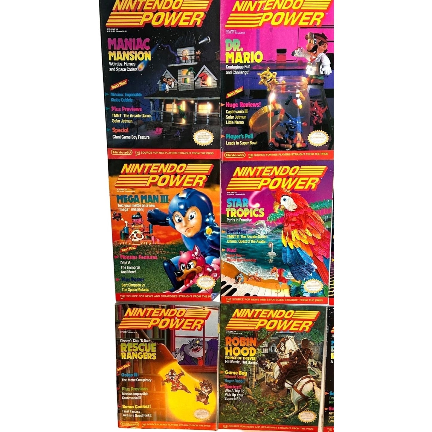 Nintendo Power Magazine - 21 Issues INCLUDING #1 plus Strategy Guides & Extras