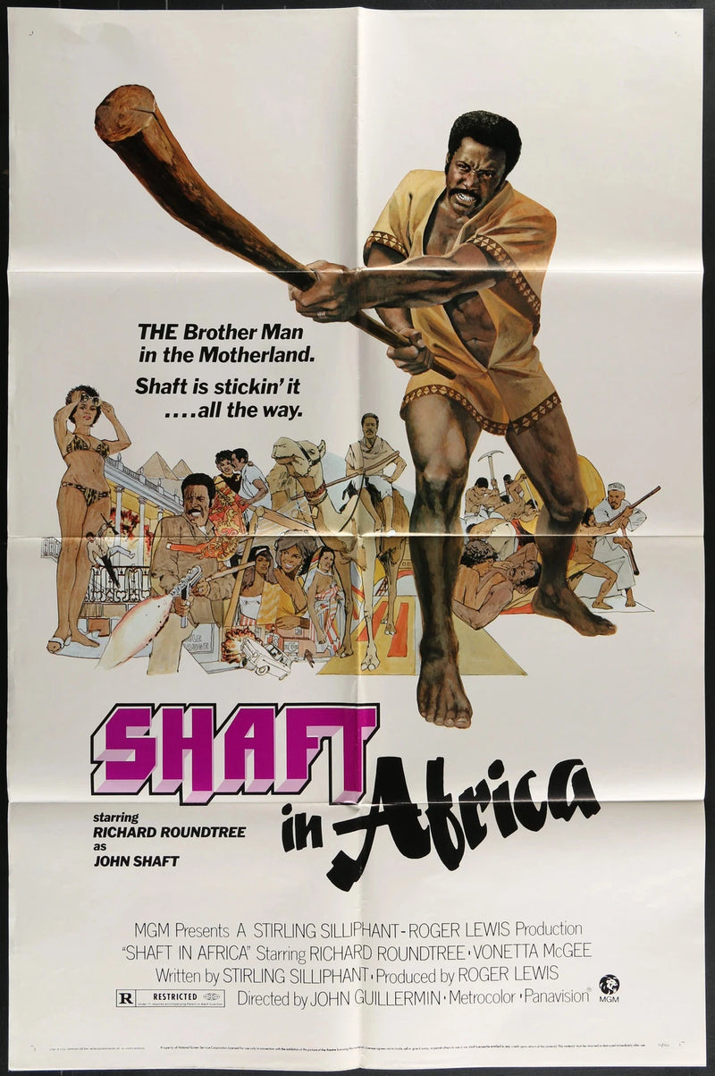 Shaft in Africa (1973) Original One Sheet Blaxploitation Movie Poster 27x41