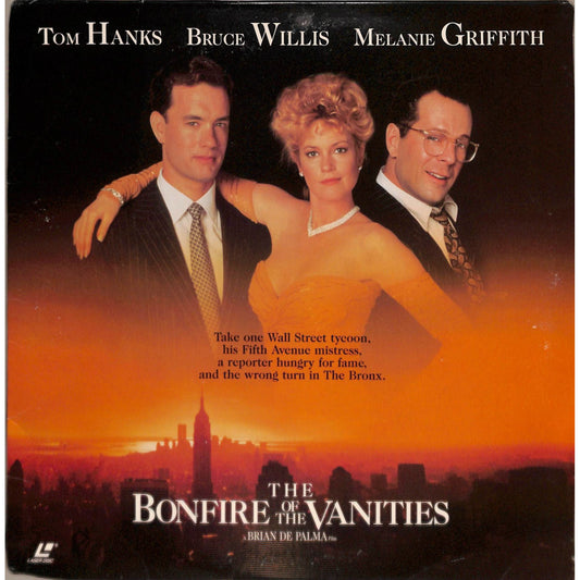 The Bonfire of the Vanities (1990) Laserdisc