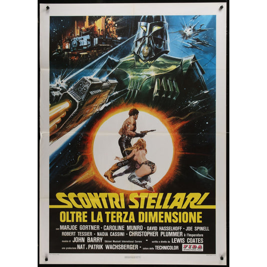 Starcrash (1978) Original Italian 1P Movie Poster Folded 35x55
