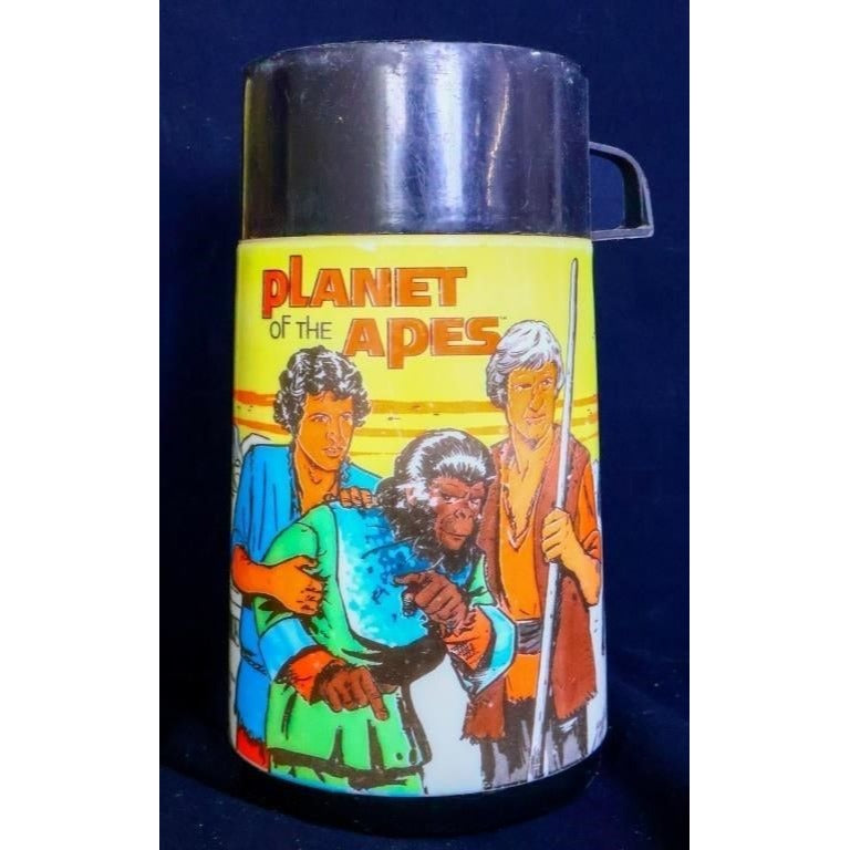 Vintage metal Planet of the Apes lunchbox w/ thermos