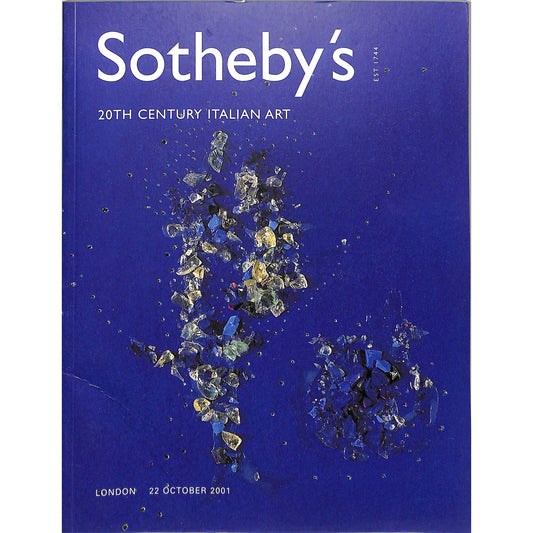 Sotheby's 20th Century Italian Art Auction Catalog October 22, 2001
