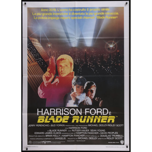 Blade Runner (1982) Original Italian 1P Movie Poster 39x55