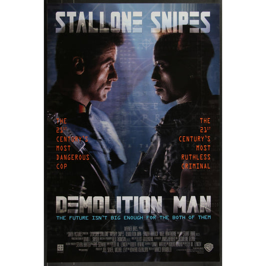 Demolition Man (1993) Original Movie Poster 27x41