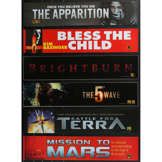 95 Original Movie Theater Mylars Horror Sci-Fi 5x25