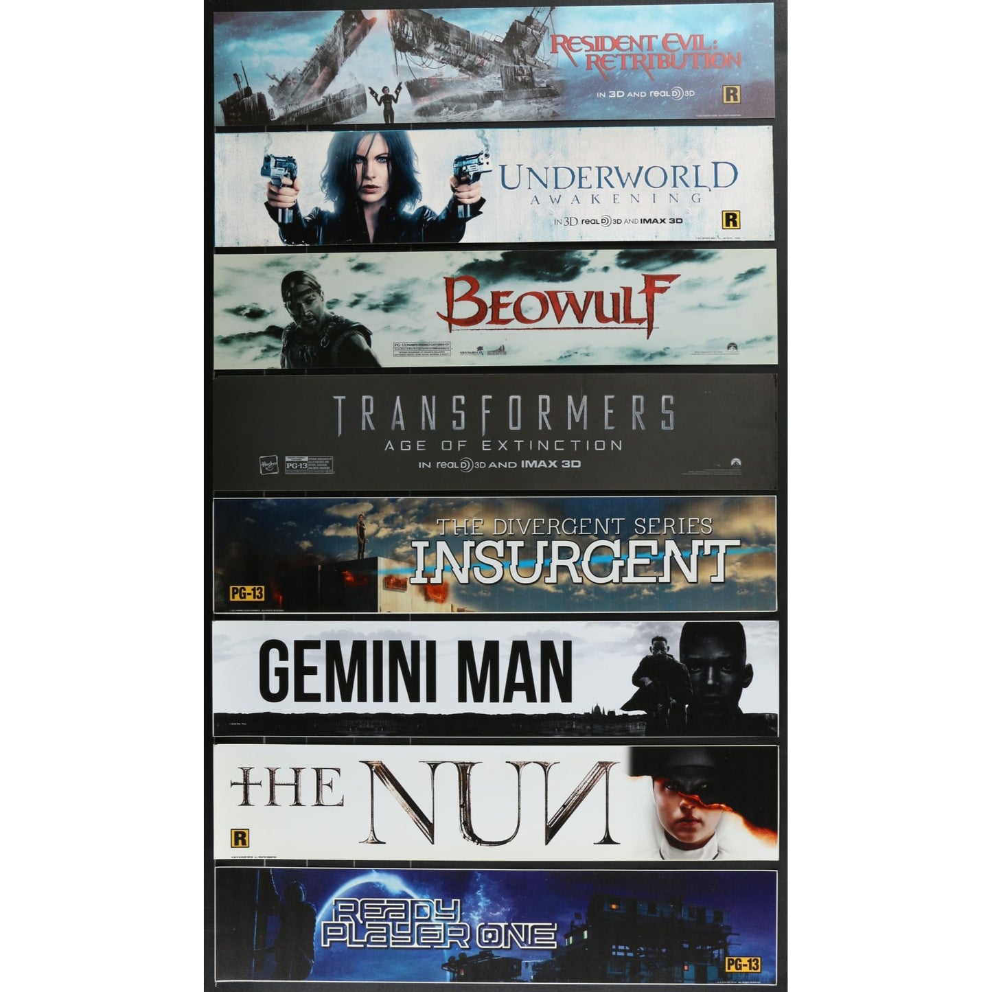95 Original Movie Theater Mylars Horror Sci-Fi 5x25