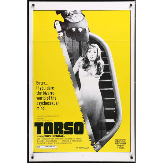 Torso 1973 Original Theatrical Tri-Folded ship rolled Movie Poster 27" x 41"