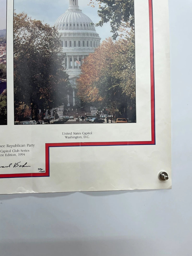 1994 Tennessee Republican Party Capitol Club Series Poster 16x21
