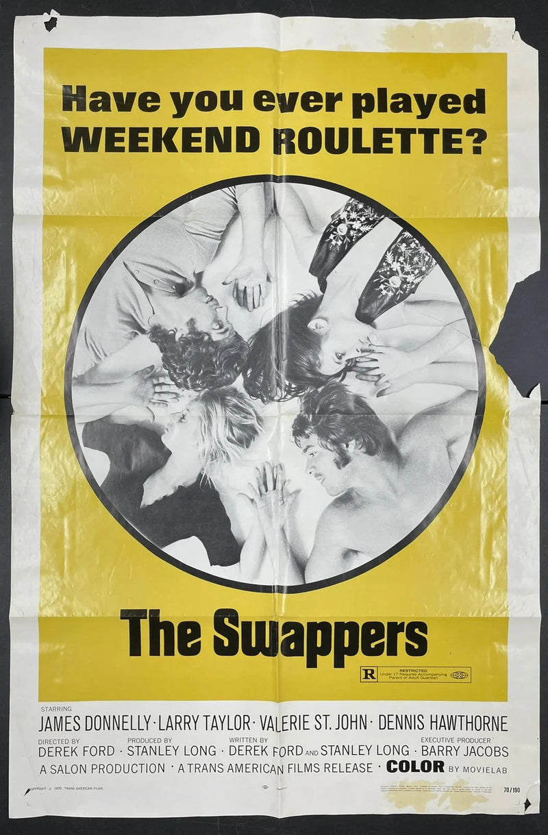 The Swappers (1970) Original Movie Poster Folded 27x41