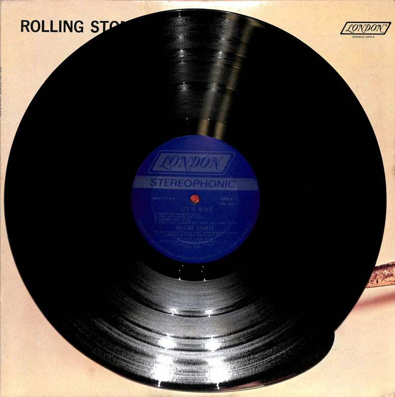 The Rolling Stones Let It Bleed LP 1969 London NPS-4 Poster Original VG++ Vinyl