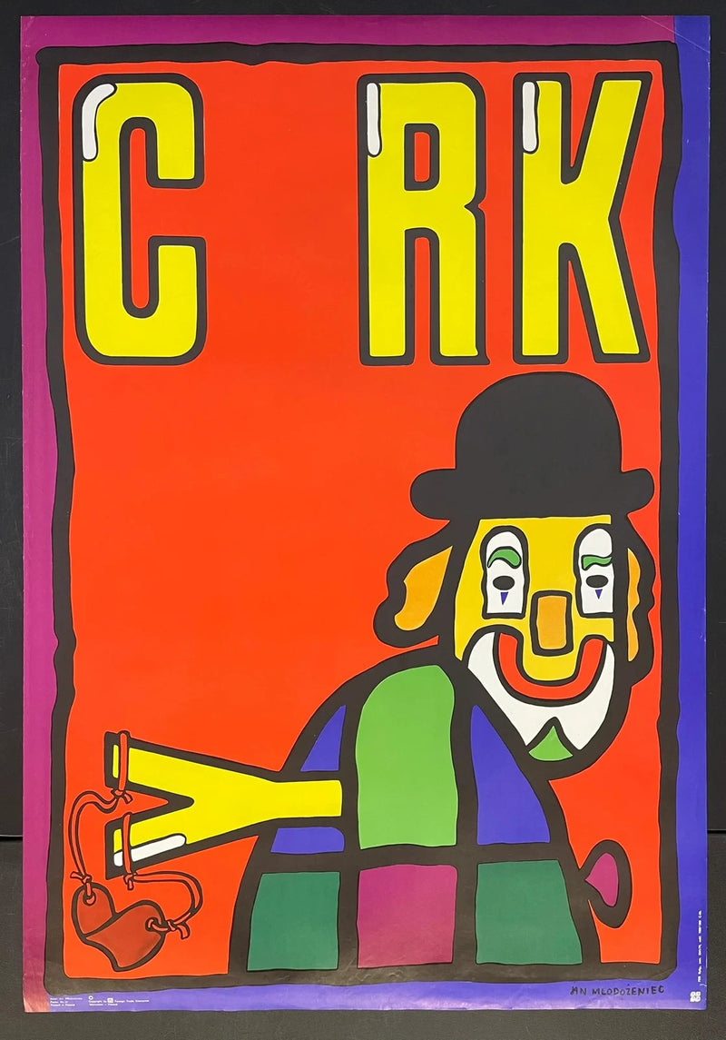Cyrk (1979) Original Polish Circus Poster 26x38