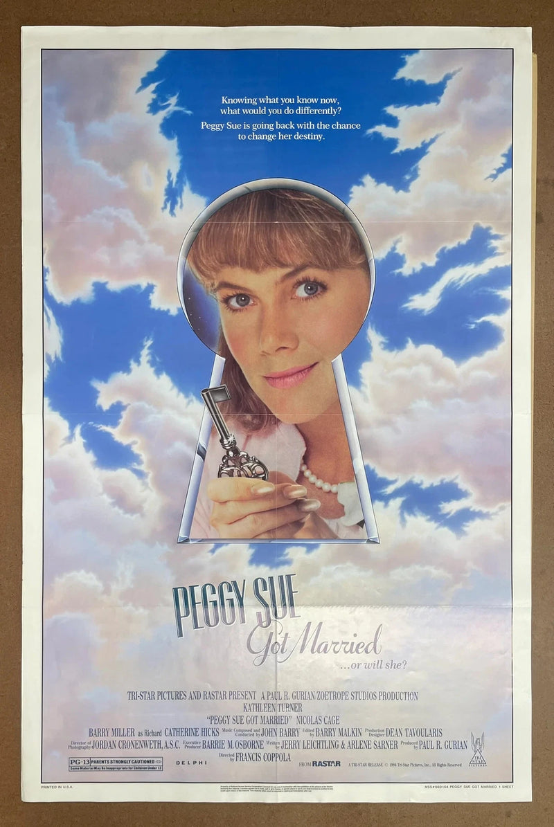 Peggy Sue Got Married 1986 Original US One Sheet Folded Movie Poster