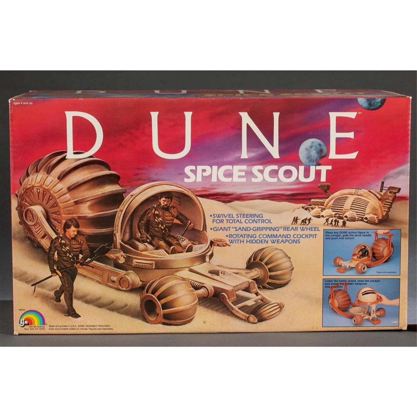 Dune Sandworm and Spice Scout (1984) CIB LJN Toys QA1