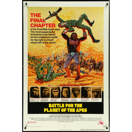 BATTLE FOR THE PLANET OF THE APES Original Theatrical Folded Movie Poster 27" x 41"