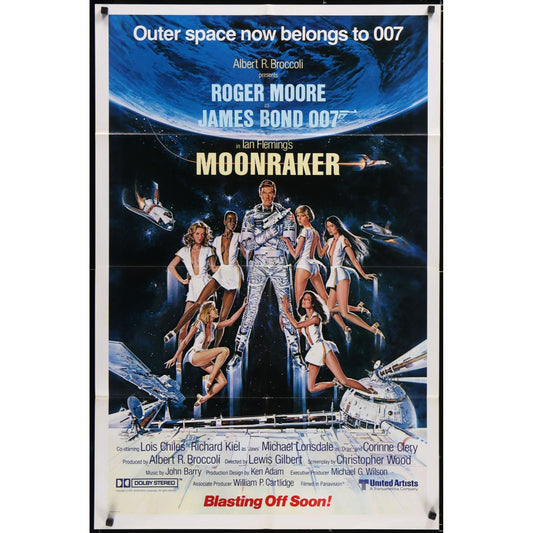 MOONRAKER (1979) Original Advance Movie Poster 007 James Bond 27x41 Folded