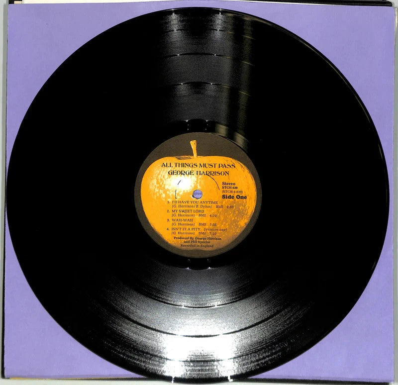 George Harrison All Things Must Pass 3LP Box 1970 Apple STCH 639 Poster EX Vinyl