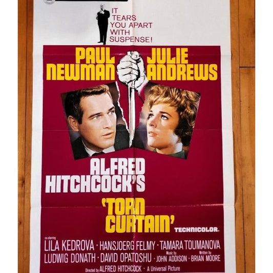 Torn Curtain (1966) Original Movie Poster 27x41 Folded Newman, Andrews