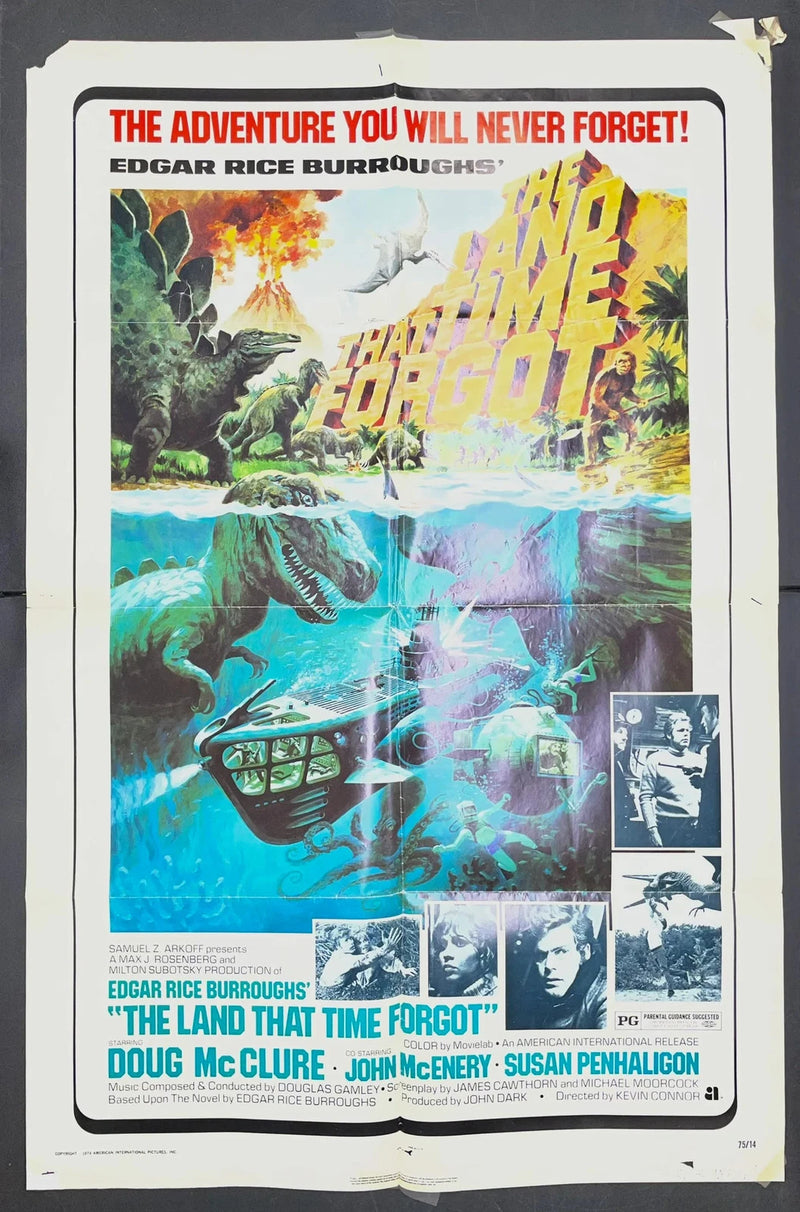 The Land That Time Forgot (1974) Original Movie Poster Folded 27x41