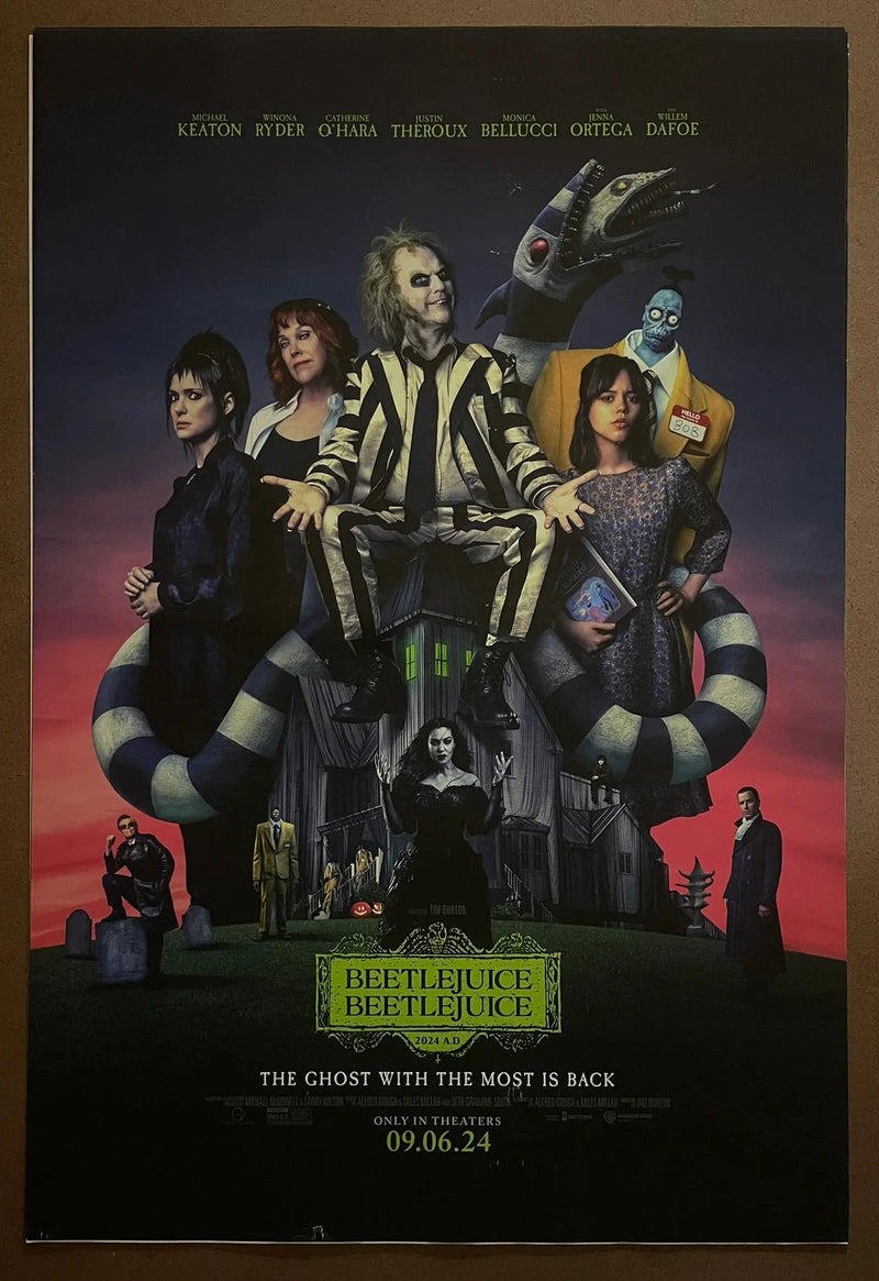Beetlejuice Beetlejuice 2024 USA One-Sheet Rolled DS Michael Keaton Poster