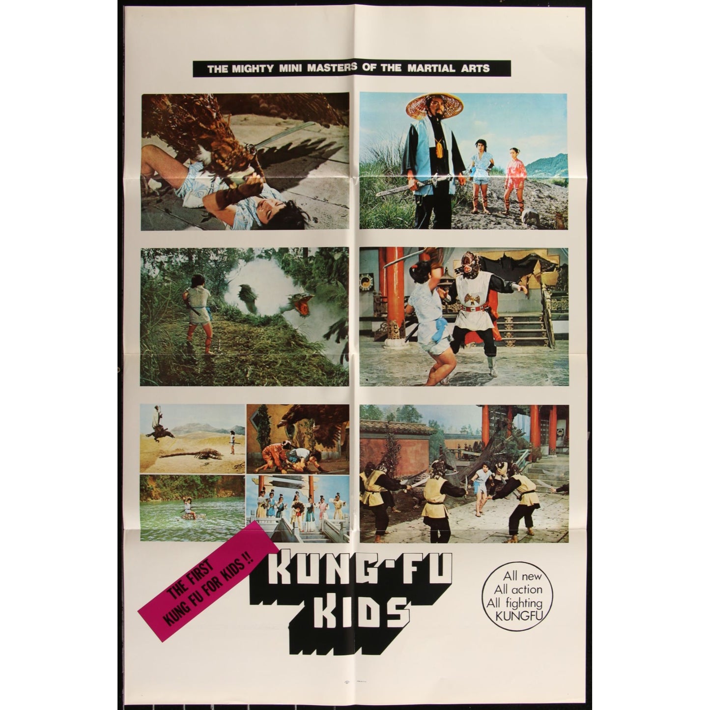 LOT OF 21 KUNG FU ONE-SHEETS 1970s Orig. 27x41 Folded Martial Arts Movies EM2A1