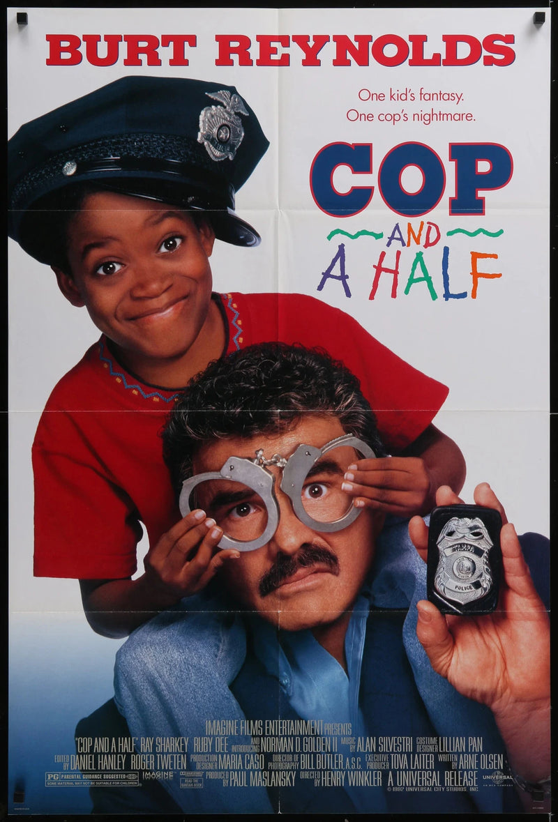 Cop and a Half 1993 Original 27x41 Folded One-Sheet Movie Poster Reynolds