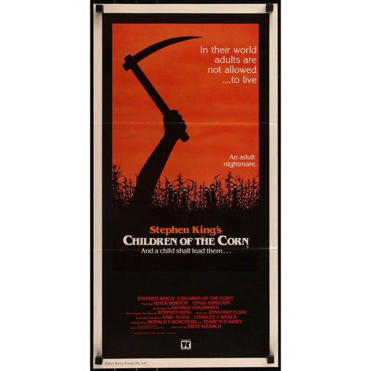 CHILDREN OF THE CORN Original Theatrical Folded Movie Poster 13 1/4" x 26"