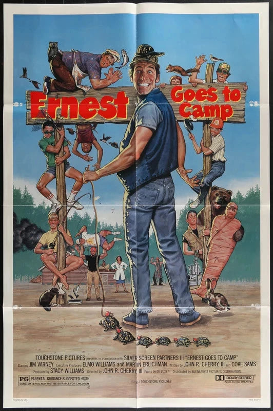 Ernest Goes to Camp (1987) Original Movie Poster 27x41 Jim Varney Comedy Film US