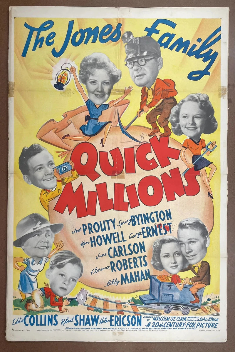Quick Millions 1939 Original US One Sheet Movie Poster