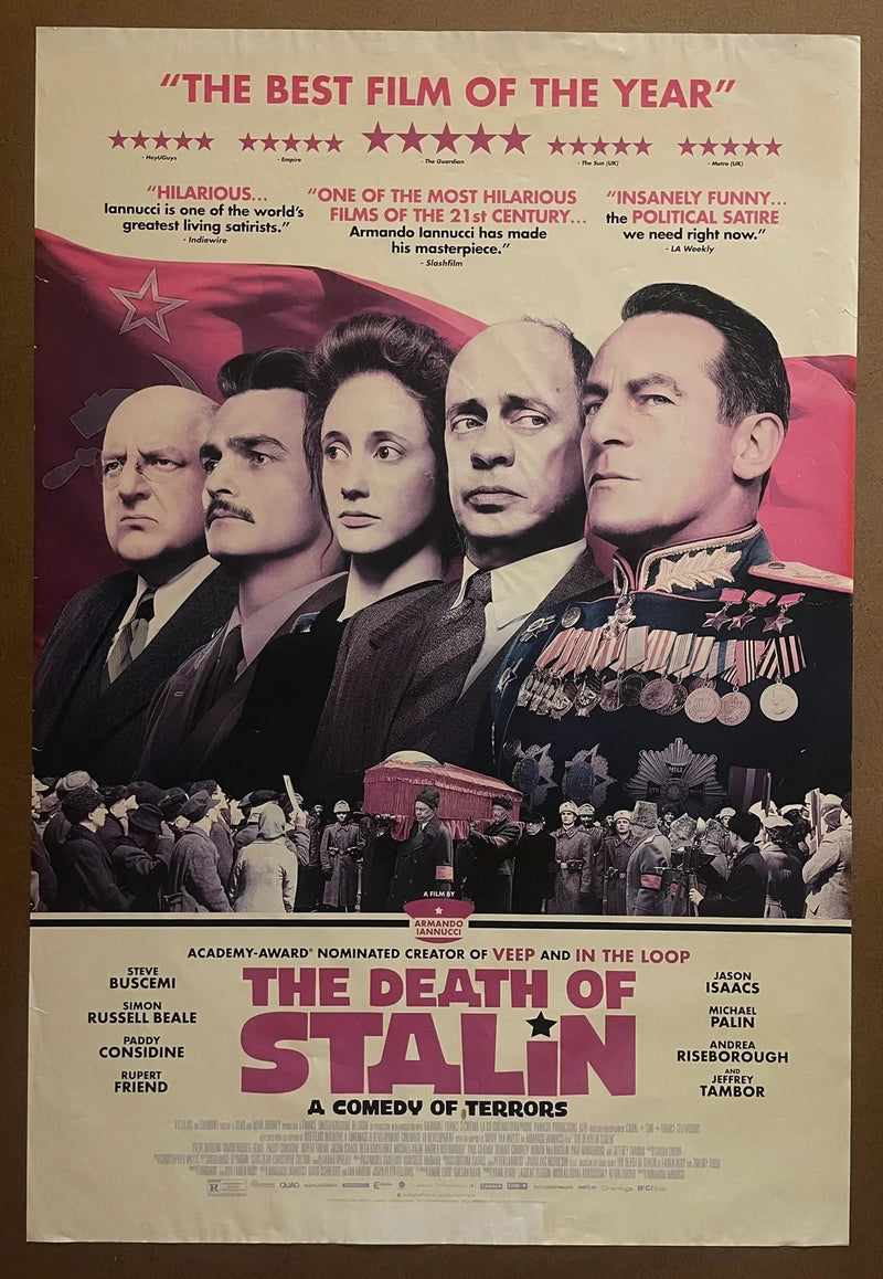 The Death of Stalin 2017 USA One-Sheet Rolled DS Armando Iannucci Poster